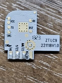 ZTLC9 module with technical markings on a white PCB.