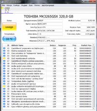 Toshiba MK3265GSX 320 GB - Analiza SMART i klonowanie partycji RECOVERY
