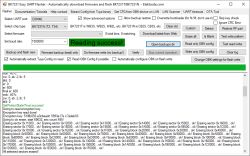 Screenshot of BK7231 Easy UART Flasher showing Reading success! and flash erase logs