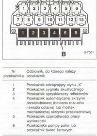 AUDI A4 1,9 TDI 1998r. przekaźniki