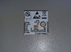 The image shows the backside of the CUCO-KK-R-V1.2 electronic module with visible pin labels and connection instructions.