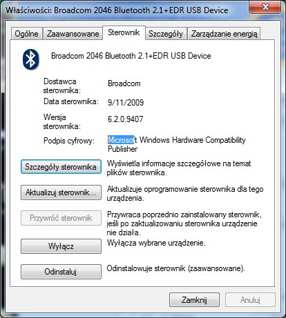 ACER ASPIRE 5740G + Słuchawki Philips SHB5500 (Win7)