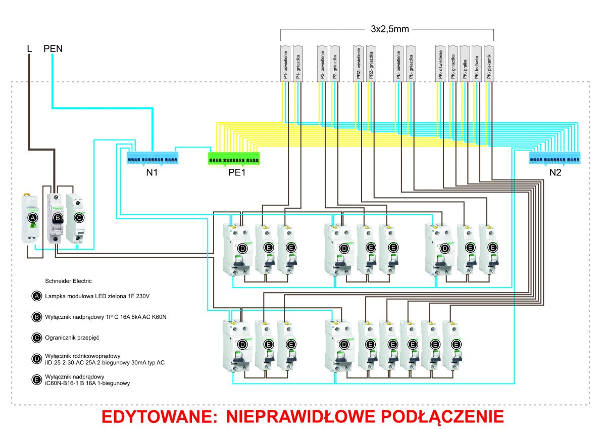 Schemat Instalacji Elektrycznej W Bloku Wielkiej P yty RCD I Obwody Schemat Instalacji Elektrycznej W Bloku Wielkiej P yty RCD I Obwody