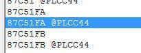 AN87C51FA - Poszukuję programatora do procesora af87c51fa w obudowie PLCC44