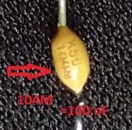 Diagnoza kondensatora K5U103M z tylnej lampy stopu Saab 93 II Gen. 2008r. sedan