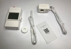Overview and interior - Sonoff POW Ring CT - energy meter with LCD display and relay