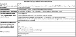 Tabela diagnostyczna błędu P1471 sterownika silnika BOSCH EDC16C34