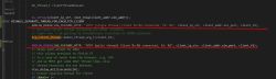 A snippet of C/C++ source code with two highlighted lines related to handling single-threaded and multi-threaded HTTP connections.