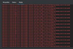 Log errors when connecting Domoticz to Integra 128Plus via ETHM 1 Plus on Raspberry SSD