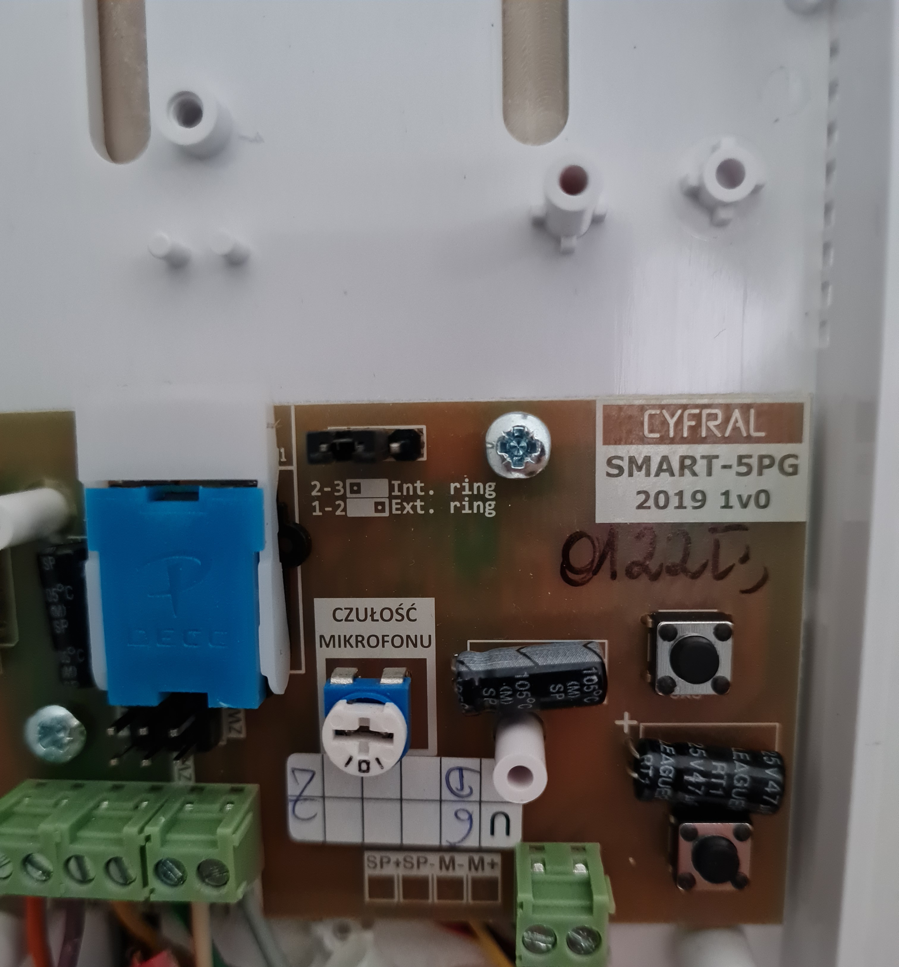 Podłączenie domofonu Cyfral Smart 5PG wymiana z Siedle ht 401a01
