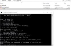 RTL AmebaZ FlashTool Screenshot Screenshot of RTL AmebaZ FlashTool bootloader utility