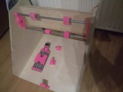 Prosta frezarka CNC sklejkowo-drukowana3D Prosta frezarka CNC sklejkowo-drukowana3D
