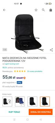 toyota yaris 2019 - Mata do ogrzewania na siedzenie z alledrogo?...