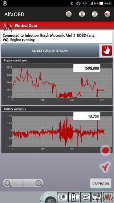 Alfa Romeo 156 V6 - napięcie ładowania po regeneracji alternatora