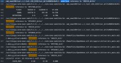 Screenshot of compilation errors indicating undefined references in LED driver code.