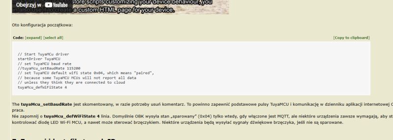 Web console screenshot showing log messages related to TuyaMCU and heartbeat valid status.