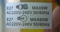 Determining Maximum Wattage for LED Bulb in Specific Lamp Holder