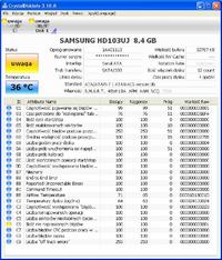 Samsung 1TB - wielkość 8,4GB