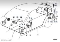 BMW e36 Compact - Zwrotnice do głośników w drzwiach