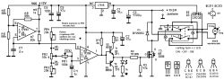 Schematic drawing of an unassembled PCB for a DC motor PWM speed controller with soft start.