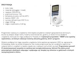 Programator czasowy z LCD JK-TM01 - obsługa, instrukcja, wnętrze, budowa