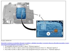 Diagram of the urea tank connector and repair instructions.