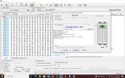 Zrzut ekranu programu XGecu Pro pokazujący problem z programowaniem chipu EEPROM 25LC1024.