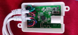 Circuit board with LN8825B chip in a white enclosure with connected wires.