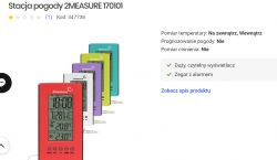 Stacja pogodowa (temperatura+wilgotność) RF z trzema czujnikami - EN8822-D