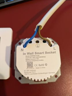 W600 Smart Wall Socket Close-up of a smart wall socket with W600 chip.