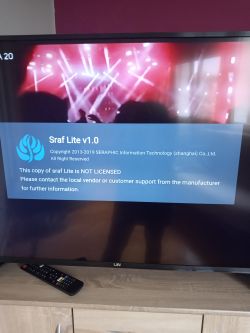 Telewizor Lin 49LUHD1240 Smart - co to za komunikat?