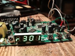 LED panel showing r301 on a PCB with electronics and connected wires