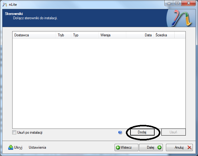 Windows XP - integracja sterowników SATA z instalatorem
