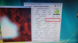 Ekran z GPU‑Z dla GeForce 8800 GS z zaznaczonym „PCIe x16 … @ x1”