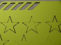 Laser SainSmart 5.5W - kwestie cięcia miękkiej gumy i wycinania wzorów w różnych materiałach