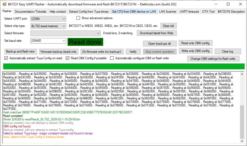 Beken BK7231/BK7252 SPI flashing and recovery - new flasher tool and protocol specs