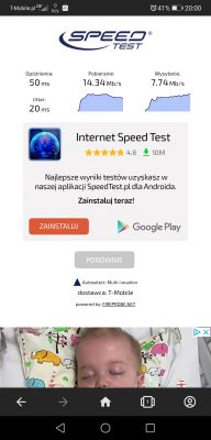 Wybór stabilnego internetu domowego w Radom - testy NetMonster, BTS, T-Mobile, router B535