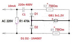 Ładowarka NiMH dla akumulatorów 3,6V 80mAh - Gotowe urządzenia lub schematy?