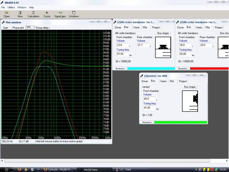 WinIsd - bandpass - zamiana komor?