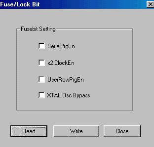 Jak ustawić fusebity w AT89S8253 w programie AT89ISP?