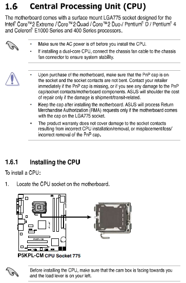 Asus p5kpl cm схема подключения