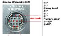 Creative Gigaworks G500 - Zamiennik pilota PowerTouch(TM)