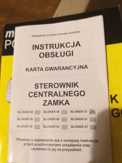 Skoda Octavia 19 tdi 2000r - zamek z pilota zamyka, ale nie otwiera