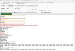 Screenshot of BK7231 Easy UART Flasher showing flash read log and “Object reference not set” errors.