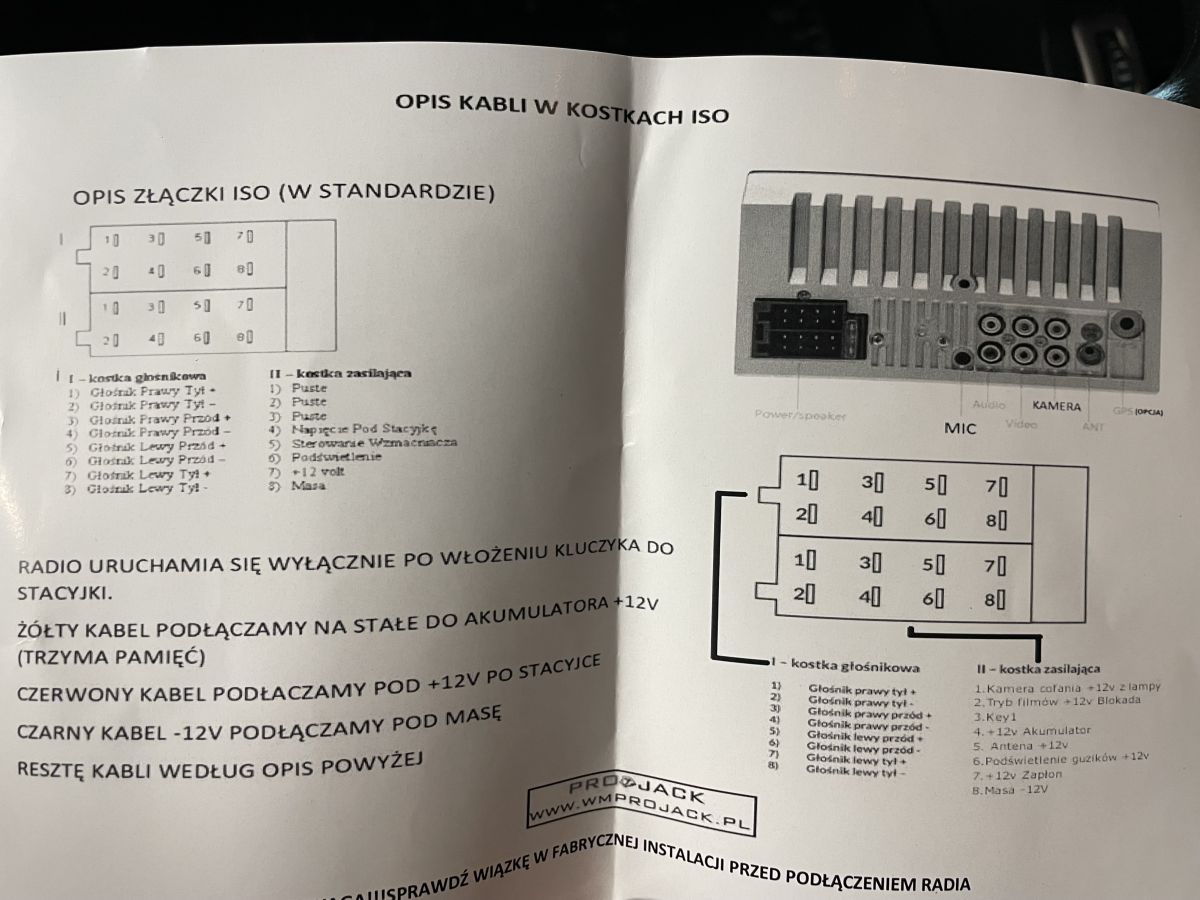 [Rozwiązano] Jak prawidłowo podłączyć kostkę radia w Audi A6 c5 1998r ...