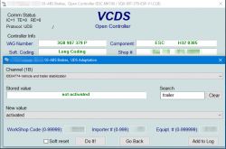 Jak skonfigurować moduł haka w Seat Leon III 1.8TSI 4Motion z DSG?