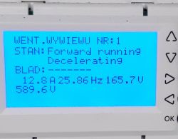 Moc pobierana przez silniki sterowane falownikami LG IG5A - różnice w pomiarach