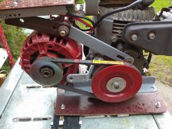 Agregat 12V z alternatora i silnika honda G100 Agregat 12V z alternatora i silnika honda G100