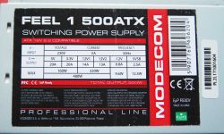 Modecom Feel 1 500ATX - wada fabryczna?