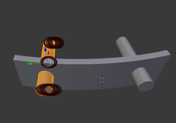 Print-experiment - repairing a workshop light, replacing a metal component